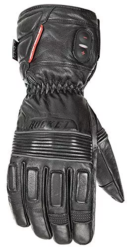 Joe Rocket Mens Rocket Leather Burner Heated Gloves