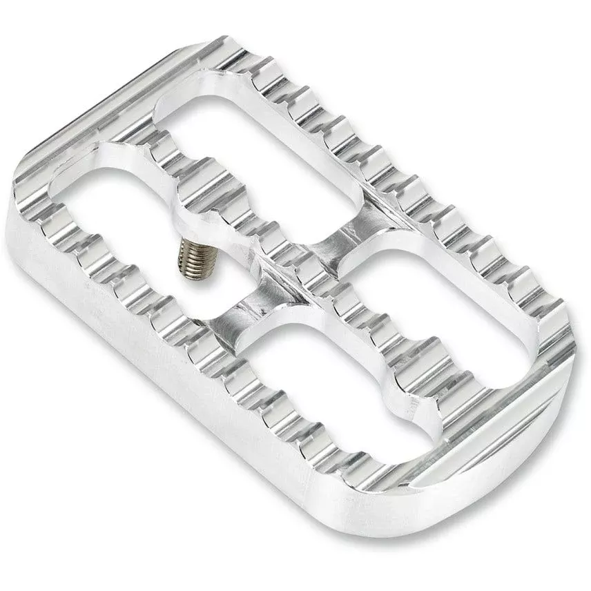 Joker Machine Raw Aluminum Serrated Brake Pad for Harley FL Touring / Softail
