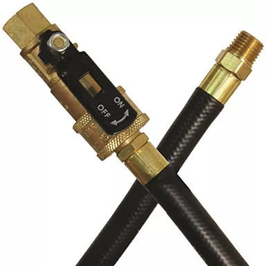 JR Products 07-31185 RV Rubber Appliance Hose 1/4" Quick Disconnect Ends