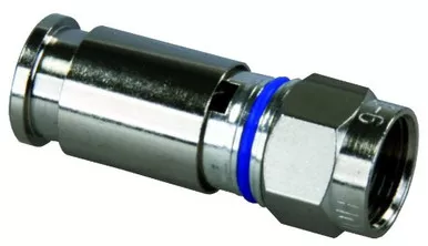 JR Products 47291-25 RG6 Compression Fitting for HD/Satellite Systems