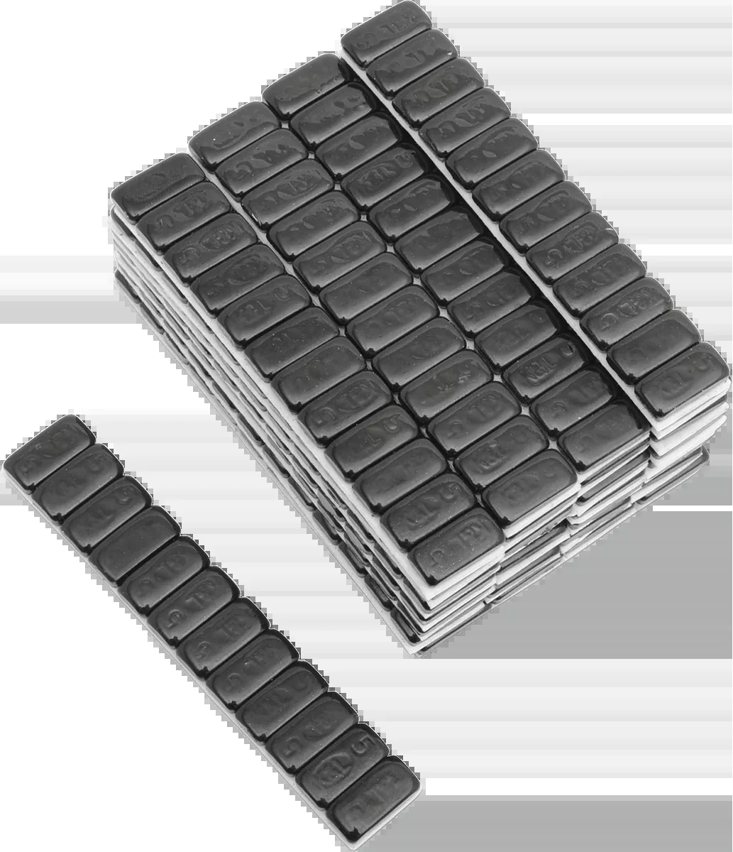 K&L SUPPLY Wheel Weights – Rectangle Adhesive Stick-On – Black – 360 Pack (Part #32-8090)
