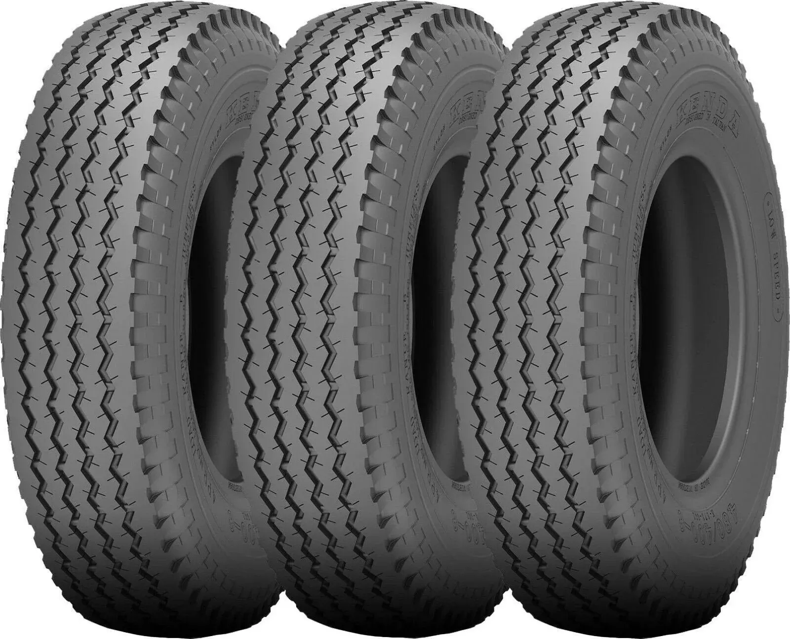 Kenda Loadstar K353 Bias Trailer Tire LRC 6Ply 5.70-8 Pack of 3