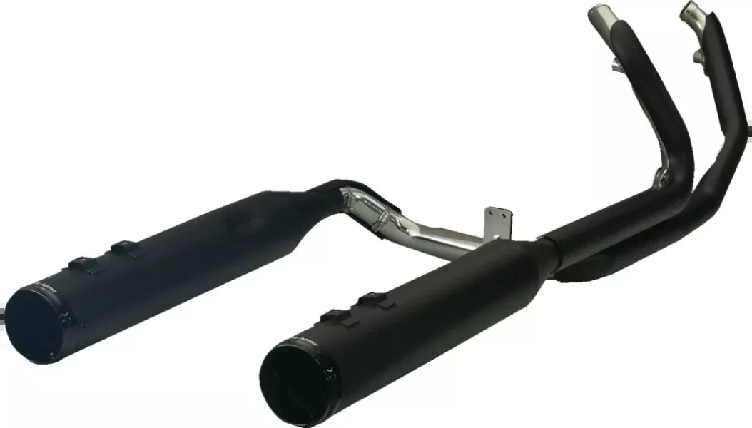 Khrome Werks – 2-into-2 Dominator Exhaust System with 4-1/2″ Mufflers – Black with Race Tip – M8 – 200130