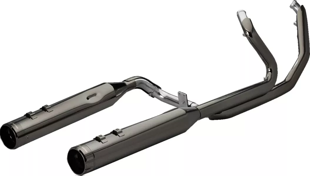 Khrome Werks 2-into-2 Dominator Exhaust System with 4-1/2" Mufflers - Eclipse with Race Tip - Twin Cam - 201150