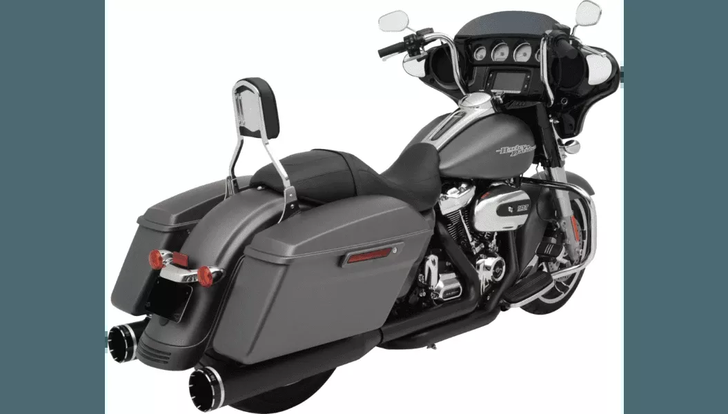 Khrome Werks 2 into 2 Dominator SR Exhaust System for '17-Up Harley Davidson Touring Models - Eclipse (Tips Sold Separately) 49-State Federal Emissions Compliant