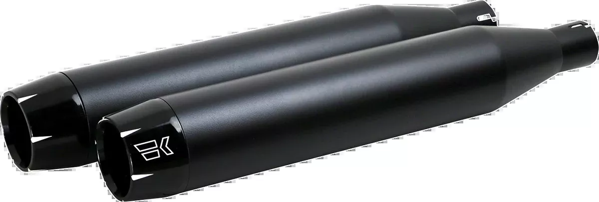 Khrome Werks 3.5" Black Shredder Slip-On Mufflers for 2018-2024 Harley Softail