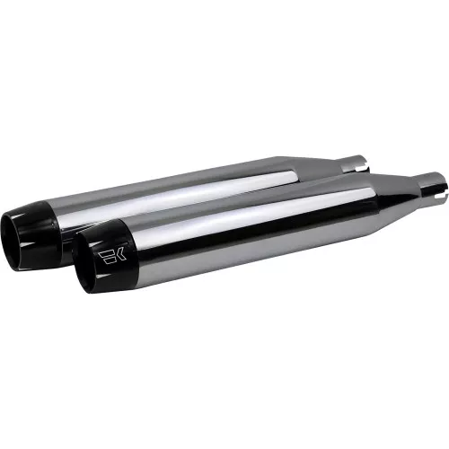 Khrome Werks 3.5" Slip-On Mufflers for 2018-2024 Harley Softail Models - Chrome