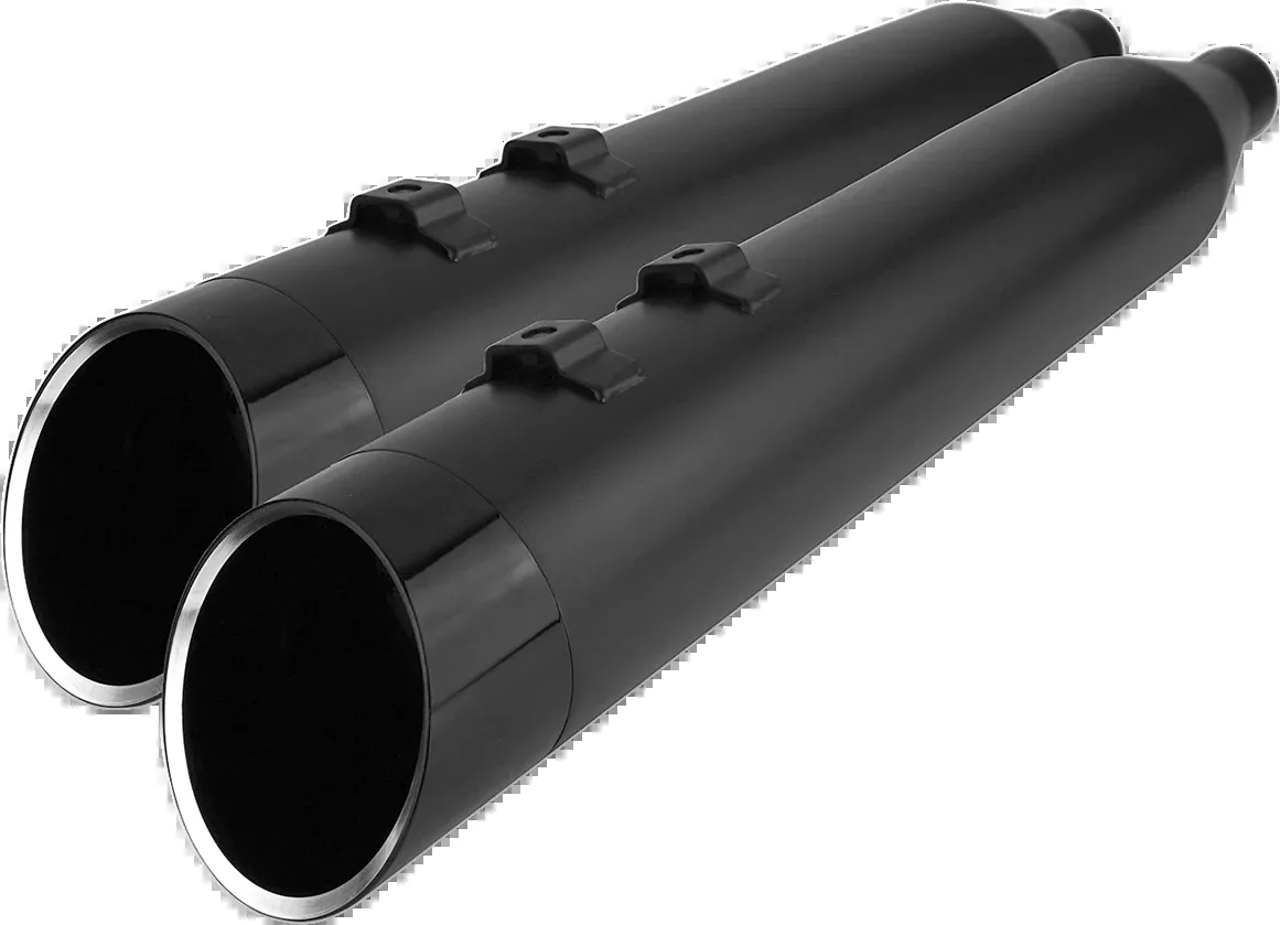 Khrome Werks 4.5" HP-Plus Black Slip on Mufflers 1996-2016 Harley Touring Models