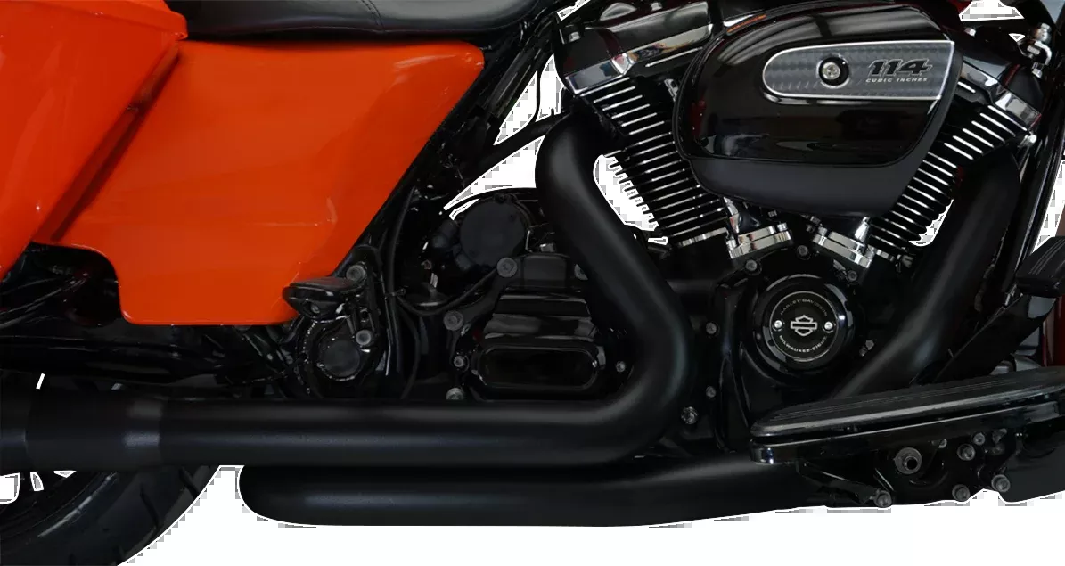 Khrome Werks Aggressor 2-2 Black Crossover Headers 2017-24 Harley Touring 200920