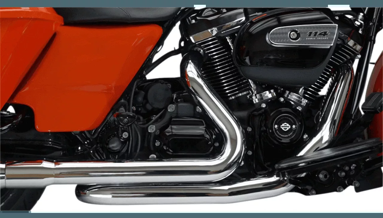 Khrome Werks Aggressor Headers for '17-Up Harley Davidson Touring Models - Chrome