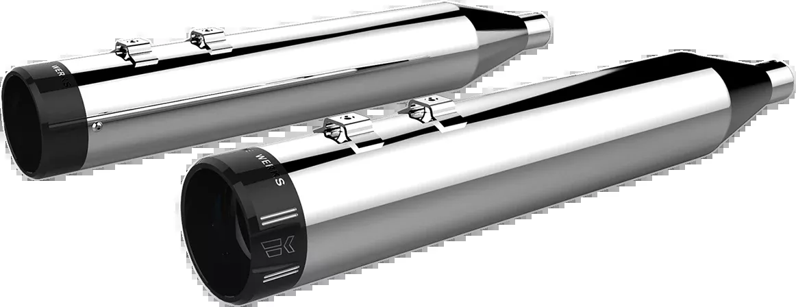 Khrome Werks Chrome 4.5" HP-Plus Slip on Mufflers 1996-2016 Harley Touring FLHX