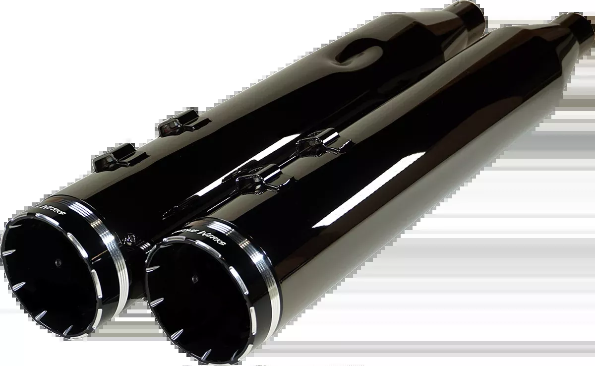 Khrome Werks Eclipse HP-Plus 4.5" Slip On Mufflers fits 2017-2025 Harley Touring