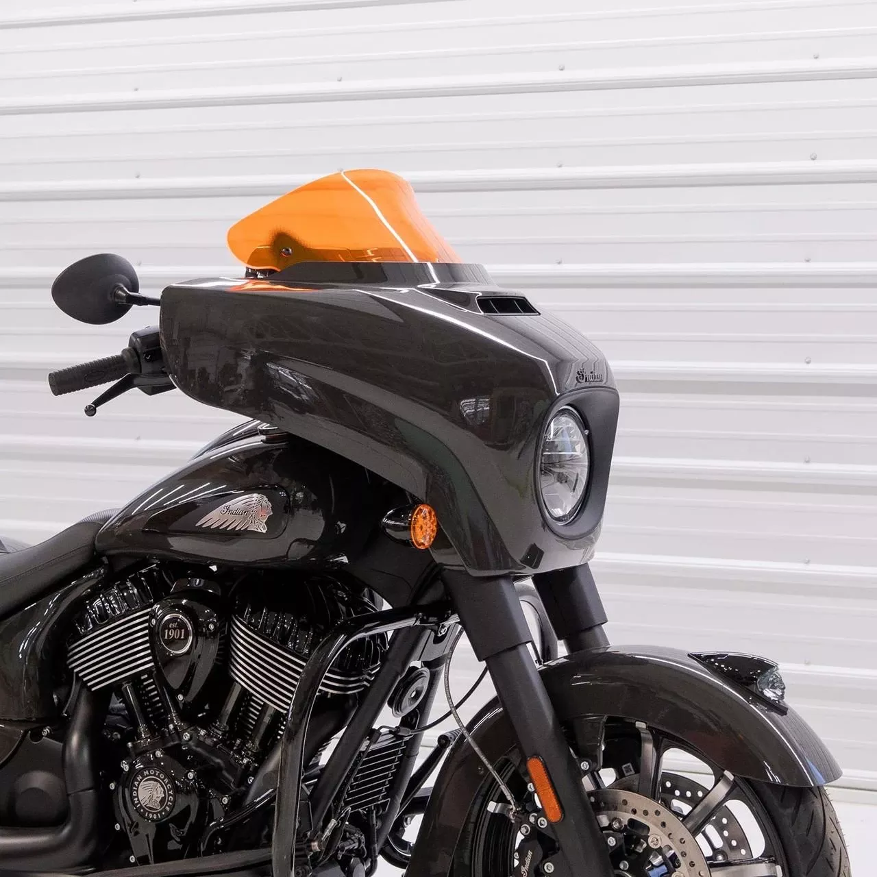 Klock Werks 10" Kolor Flare Windshields for '14-Up Indian Chieftain and Roadmaster (Select Color)