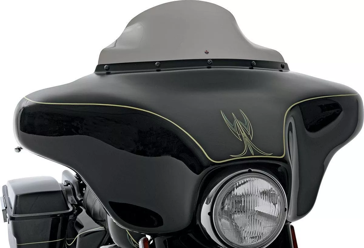 Klock Werks 6.5" Dark Smoke Flare Batwing Windshield Harley Electra Glide 86-95