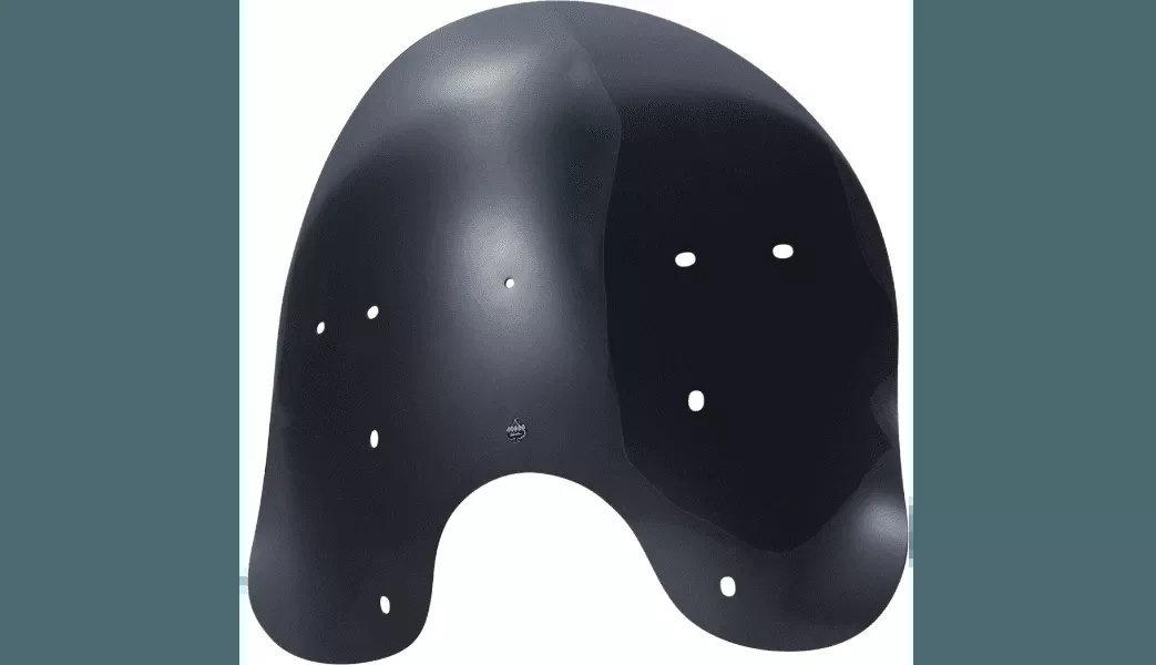 Klock Werks Billboard Flair Windshield for '86-17 Harley Davidson FLSTC with OEM Windshield, '90-17 FLSTF/B, '05-17 FLSTN with OEM Detachable King-Size Windshield - Dark Smoke