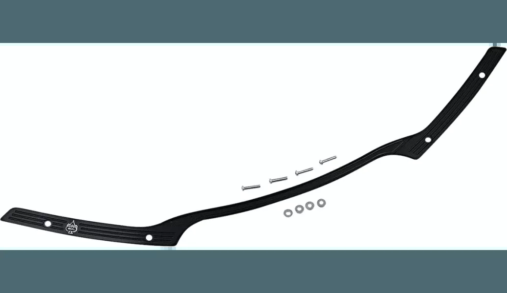 Klock Werks Flair Series Windshield Trim for Harley Davidson FLTR Models - Black