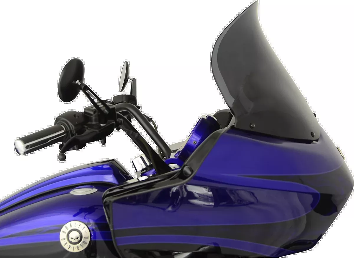 KLOCK WERKS Flare Windshield - 14" - Dark Smoke - 98'-13' FLTR - KWW-01-0257