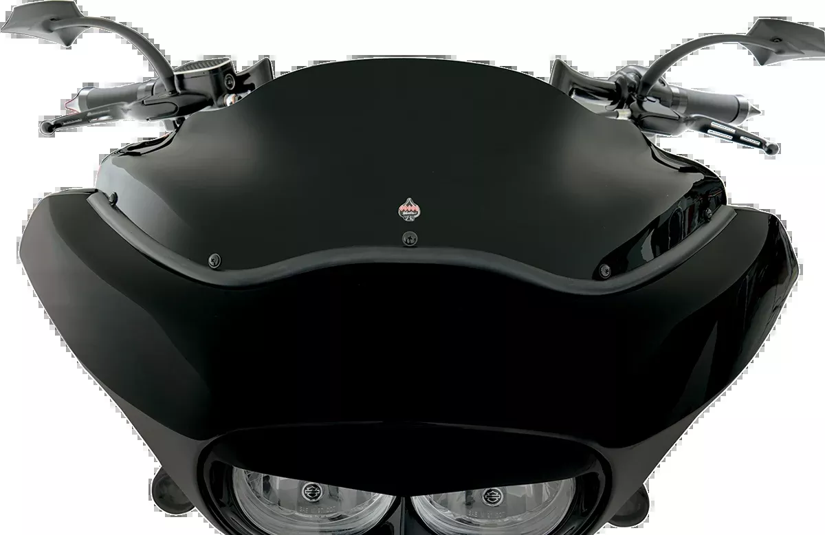 KLOCK WERKS Flare Windshield - 8" - Black - '98-'13 FLTR - KWW-01-0190