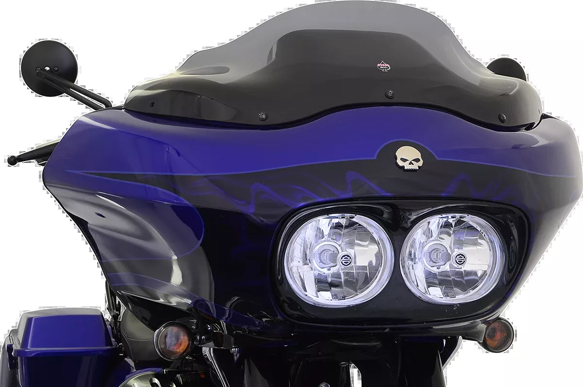 KLOCK WERKS Flare Windshield - 8" - Smoke - '98-'13 FLTR - KWW-01-0189