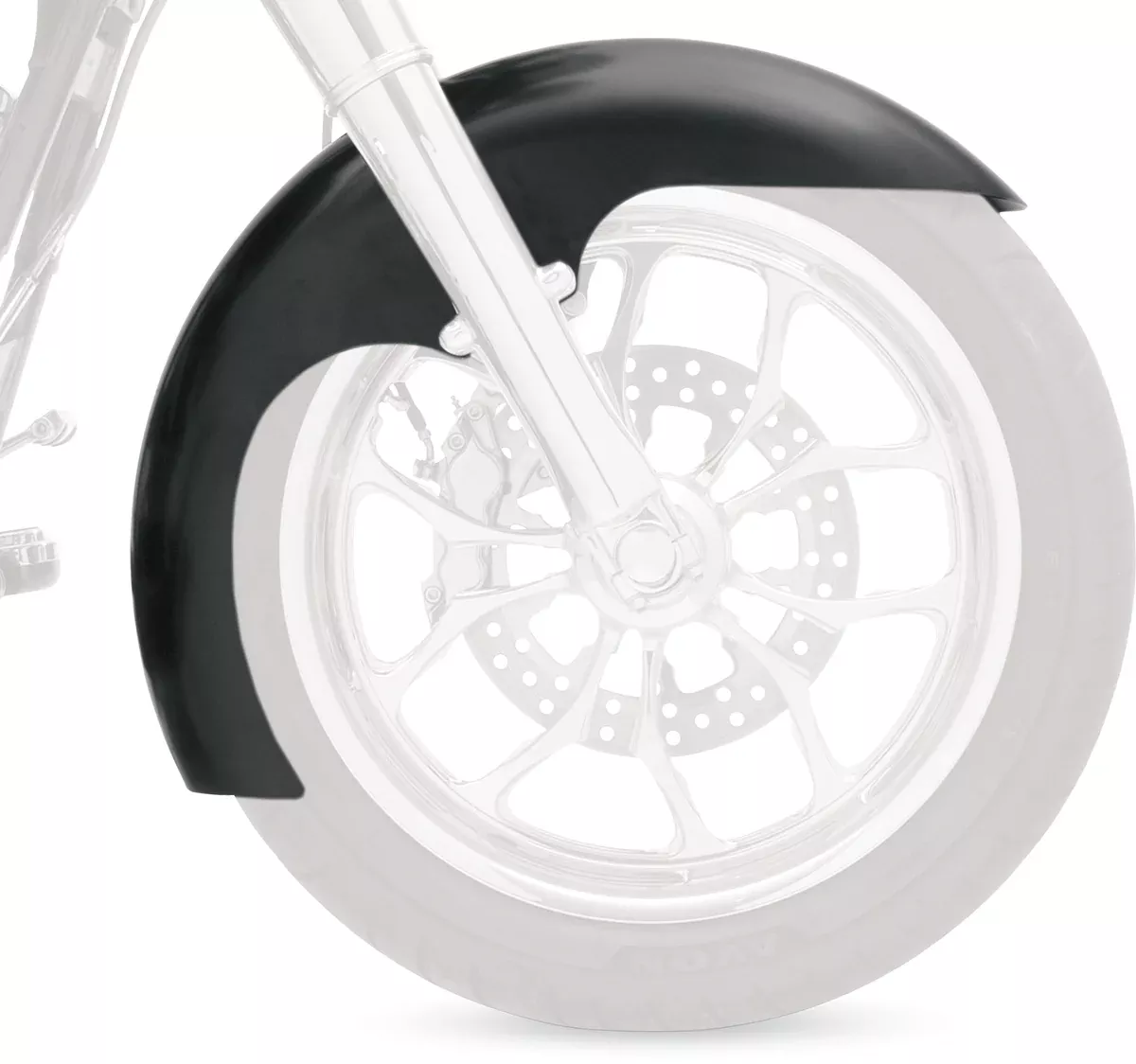 Klock Werks Hugger 19" Front Fender 2006-2022 Dyna Softail Street Bob Low Rider