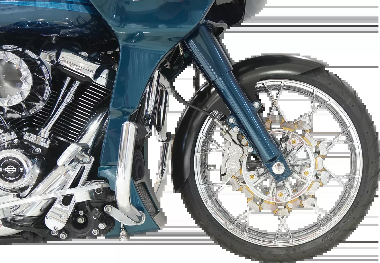 Klock Werks Hugger 21" Steel Front Fender 2014-2023 Harley Touring Models FLH