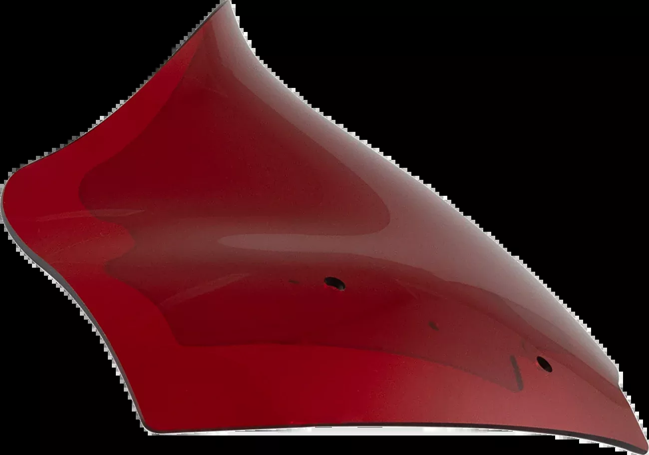 KLOCK WERKS Kolor Flare Windshield - 10" - Red - 23.5'-25 FLTR - KWW-01-0715