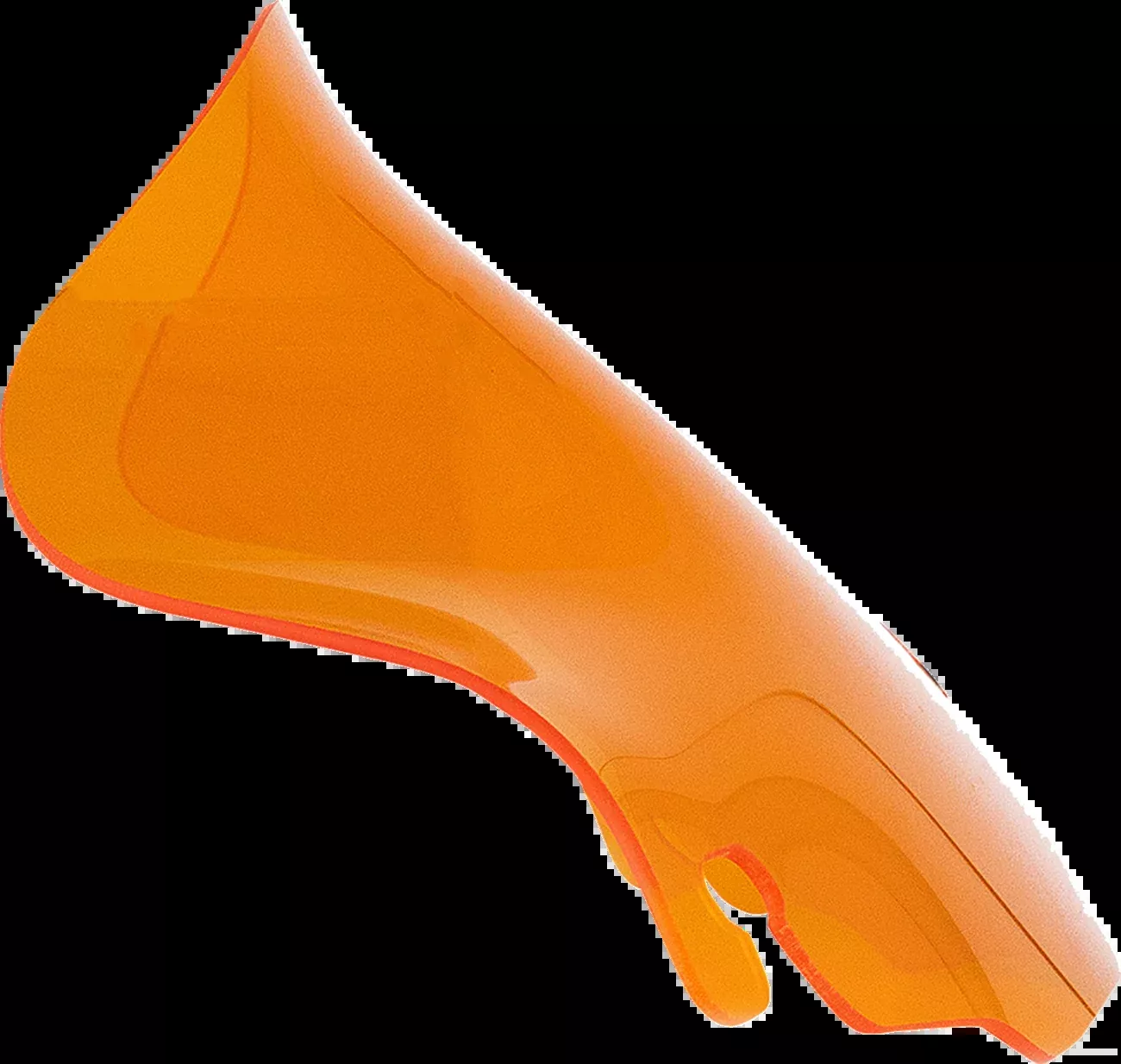 KLOCK WERKS Kolor Flare* Windshield - 6-1/2" - Orange - 96'-13' FLH - KWW-01-0695