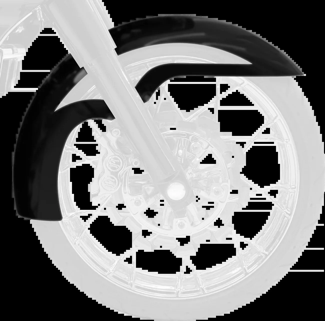 Klock Werks La Ventana 16"/17"/18"/19" Front Fender for 2014-2023 Harley Touring