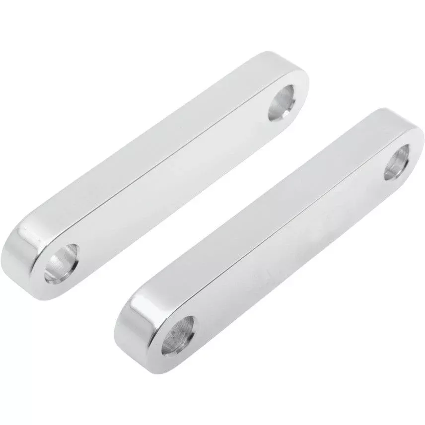 Klock Werks Tire Hugger Chrome Front Fender 21x3.5 Mounting Blocks Harley FLST