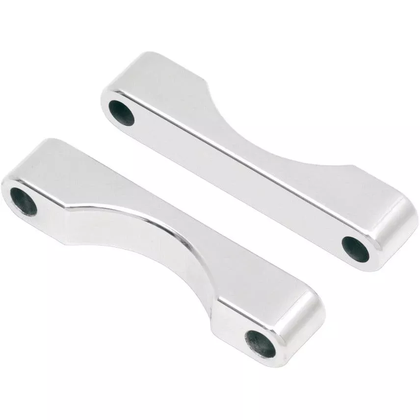 Klock Werks WFB Benchmark Bagger Chrome Front Fender Blocks for Harley FLH 84-13
