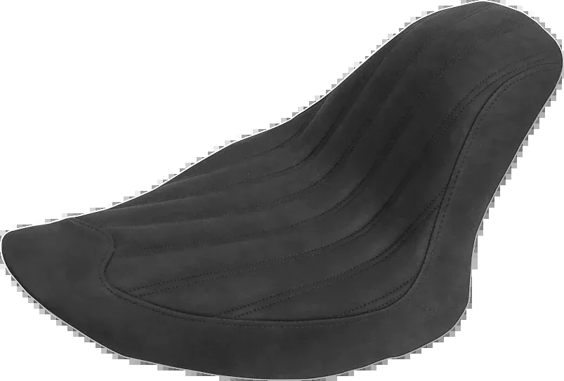 Knuckle Solo Seat - Ribbed - Black - FB