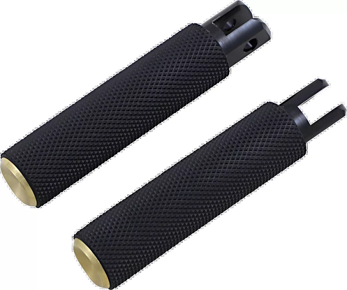 Knurled Footpegs - Brass - FX/FL '18-'25