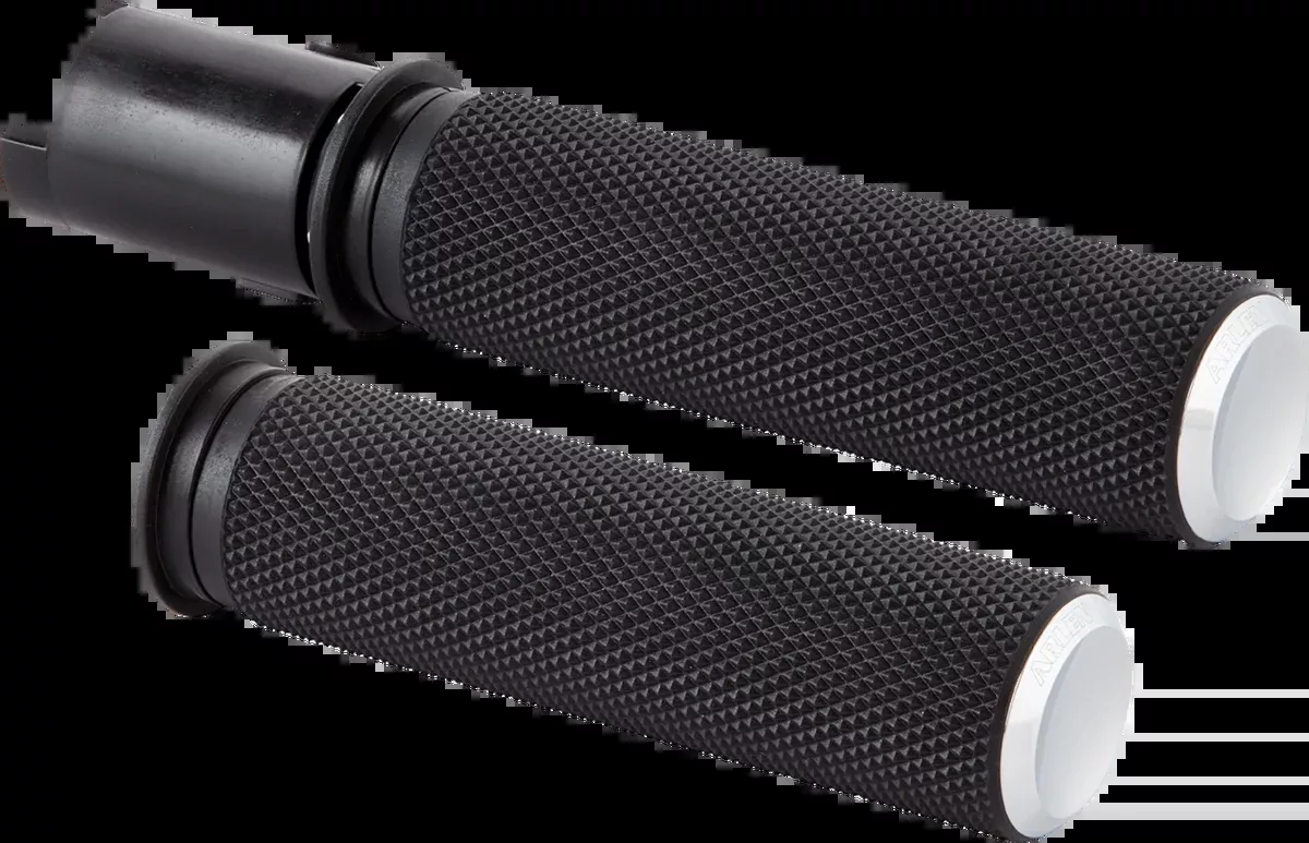 Knurled Grips - TBW - Chrome