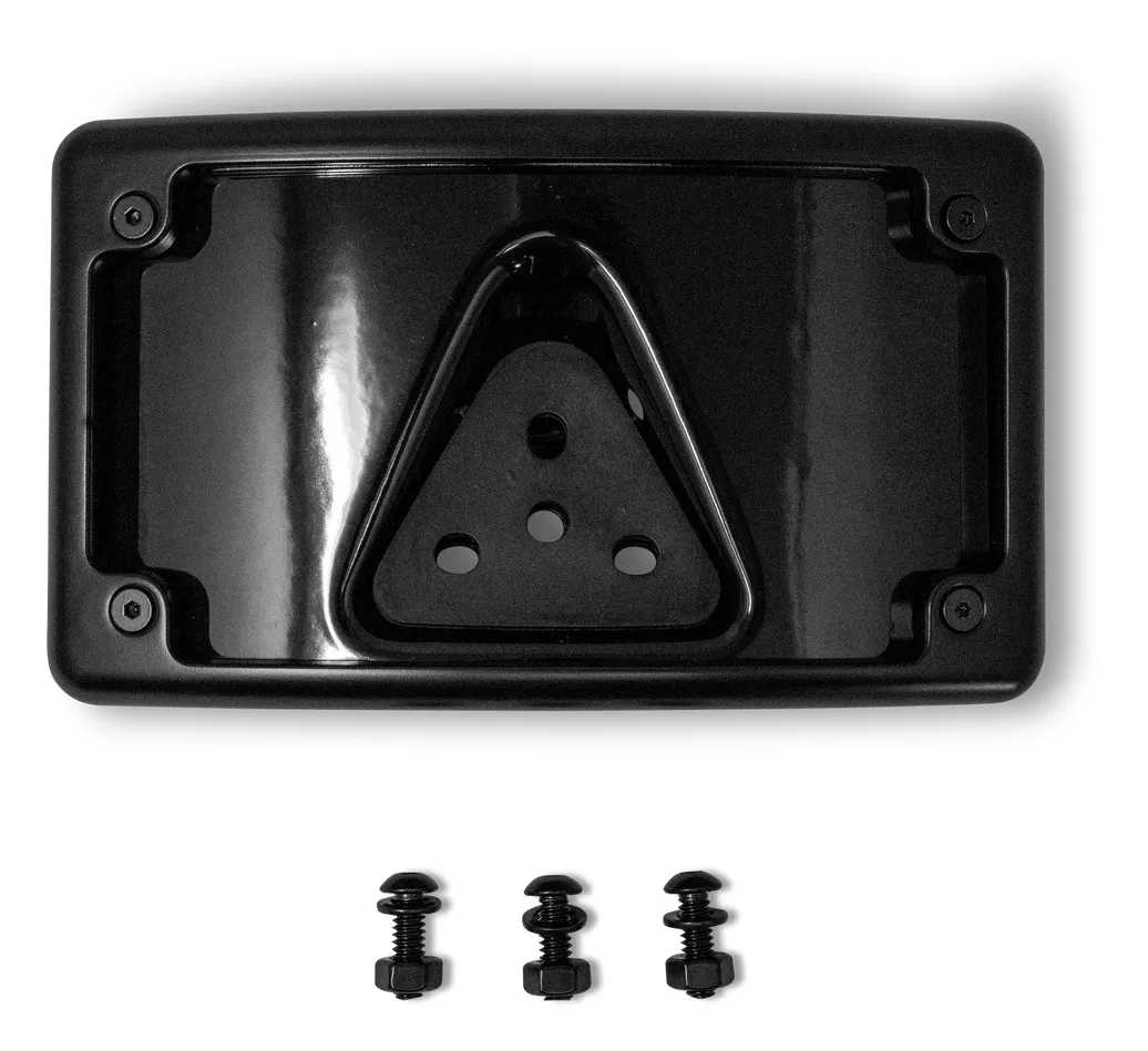 Kodlin USA Curved 3-Bolt Laydown LED License Plate Kit For Harley