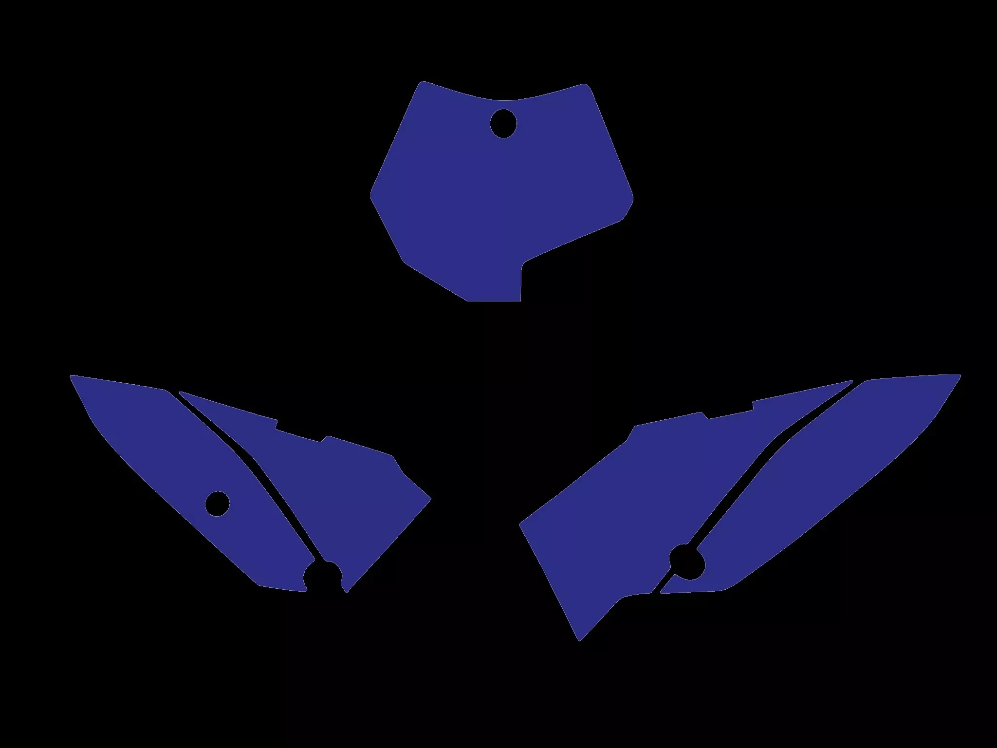 KTM SX 65 09-15 BLUE BACKGROUNDS, BLACKBIRD 3516/70