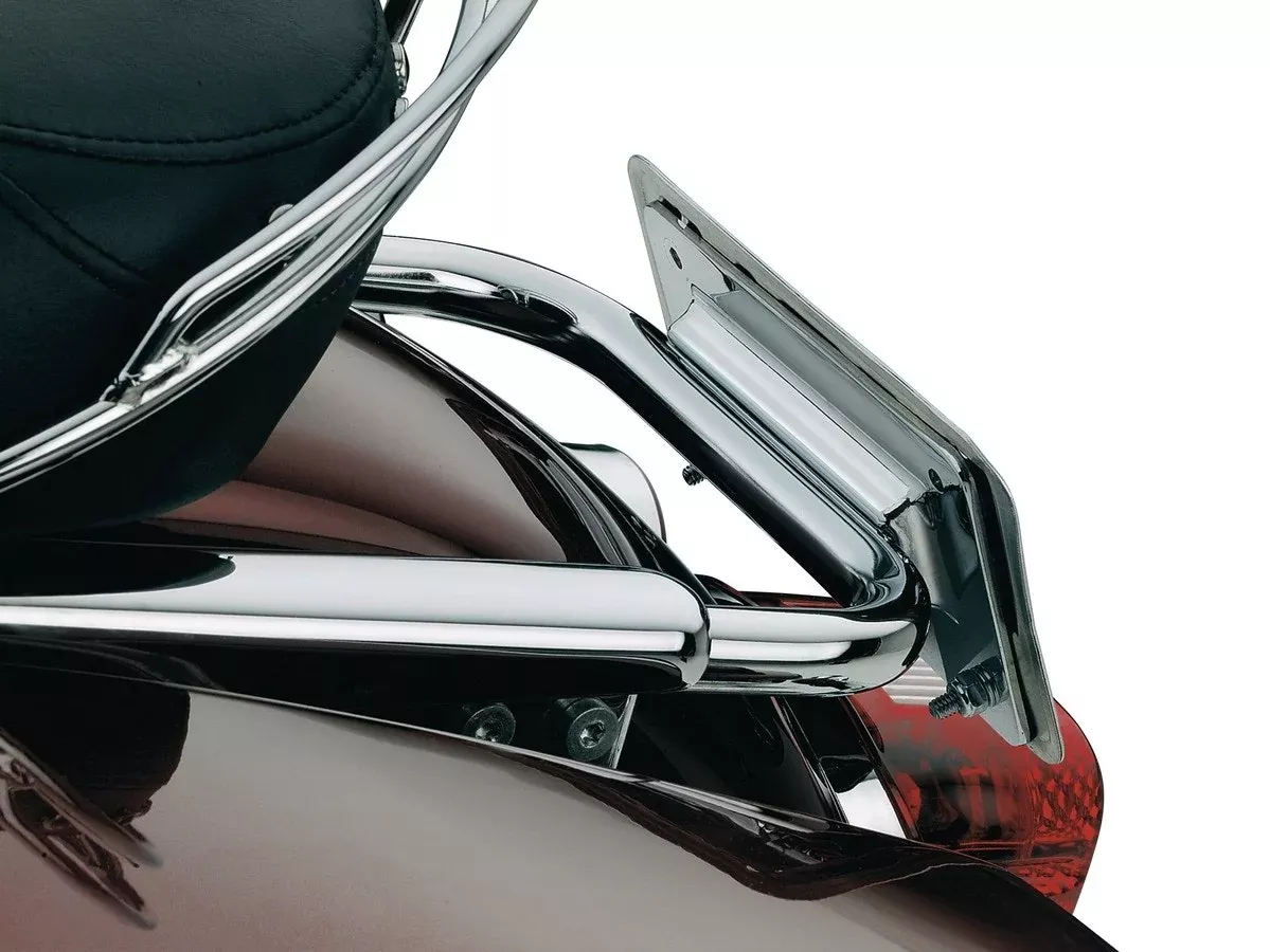 Kuryakyn 113 Lay Down License Plate Holder Harley 97-08 FLHR / FLHT, FLTR