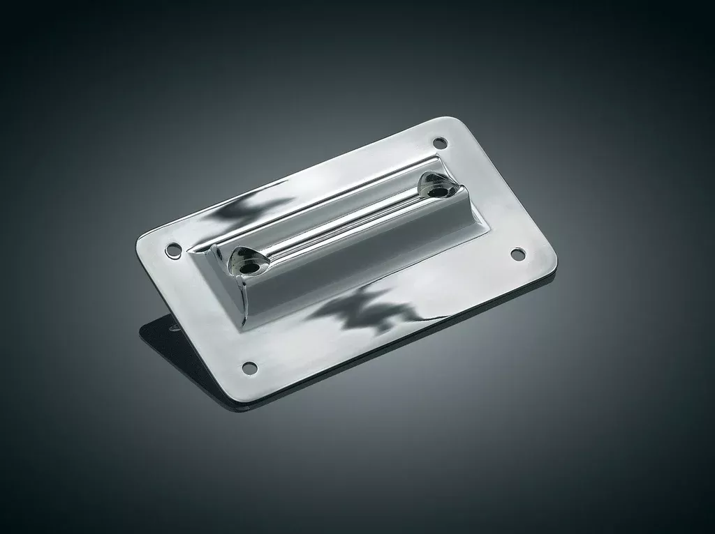 Kuryakyn 113 – Lay Down License Plate Holder for Harley-Davidson – Chrome