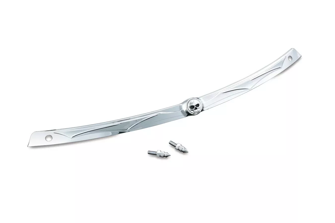 Kuryakyn 1198 Chrome Zombie Windshield Trim 96-13 Harley Batwing FLHT/FLHX