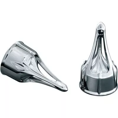 Kuryakyn 1225 Chrome Roman Axle CapsSoftail Dyna Touring Models 84-14