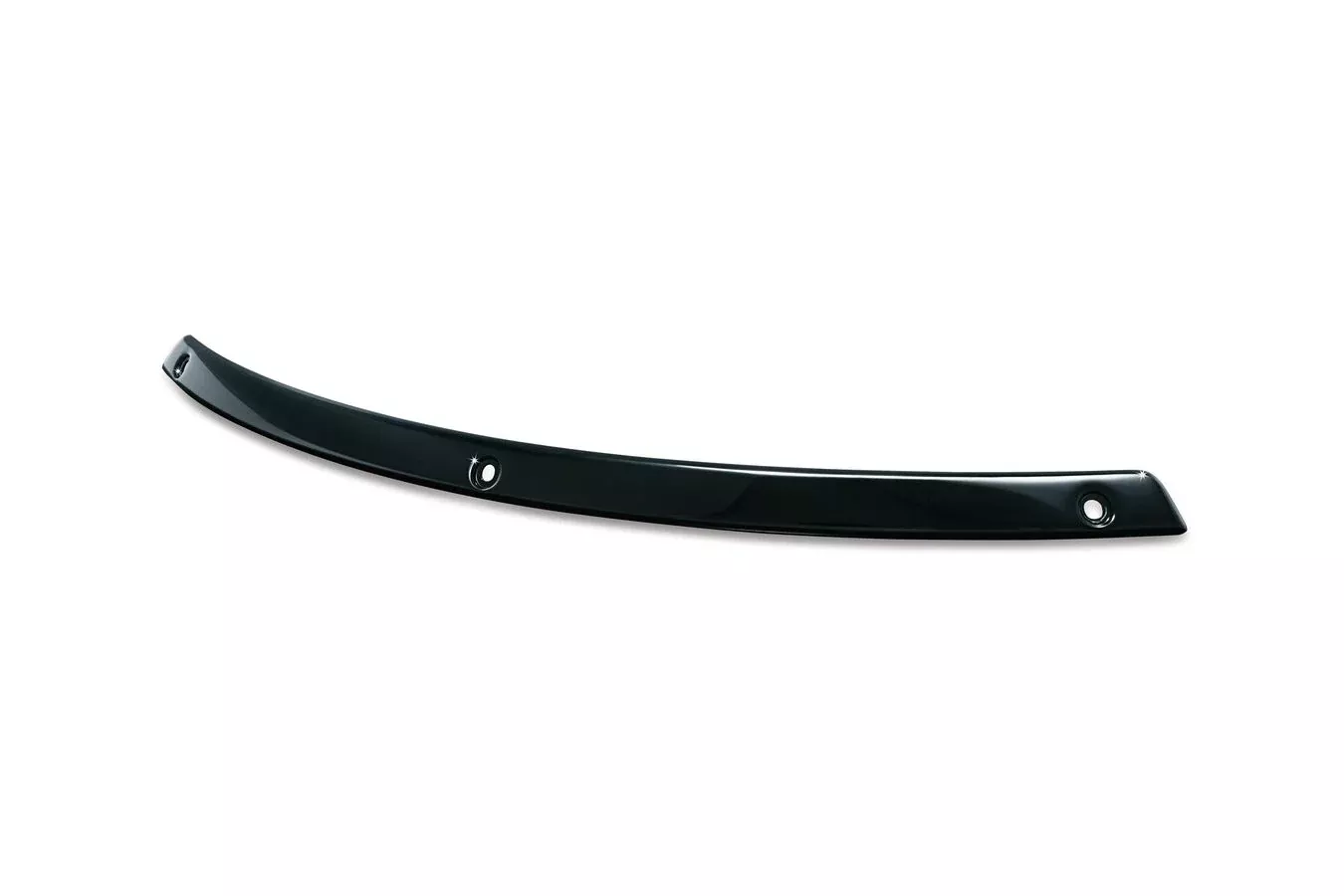Kuryakyn 1318 Gloss Black Smooth Windshield Trim 96-13 Harley Batwing FLHT/FLHX