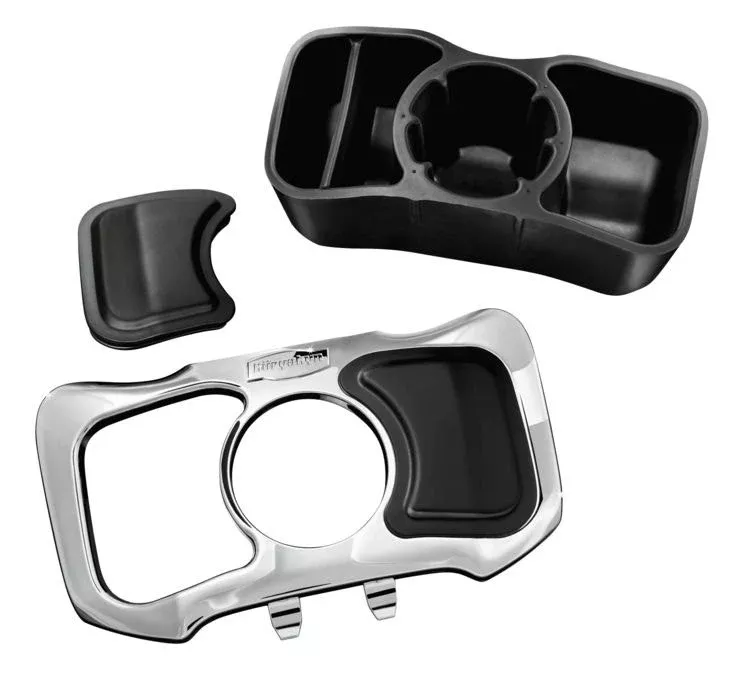 Kuryakyn 1669 Chrome Glove Box Cubby Drink Holder 12-17 Honda GL1800 Gold Wing