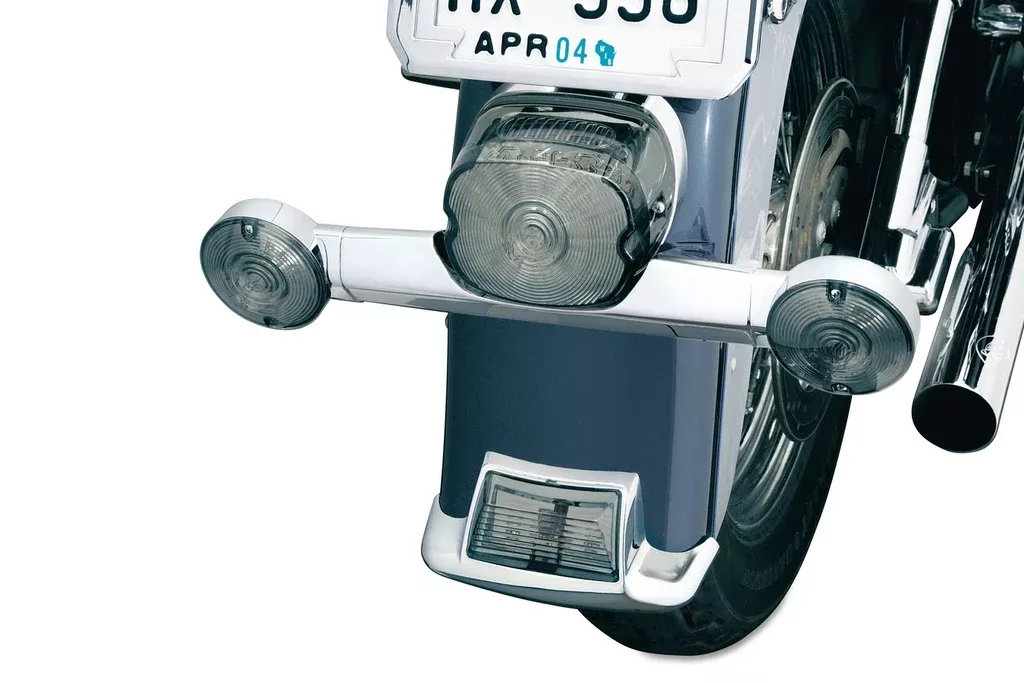 Kuryakyn 2384 – Narrowed Rear Turn Signal Bar for Harley-Davidson – Chrome