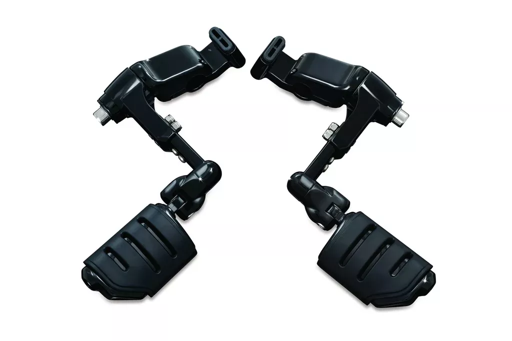 Kuryakyn 3990 Ergo III Cruise Mounts with Trident Dually ISO Peg – Gloss Black