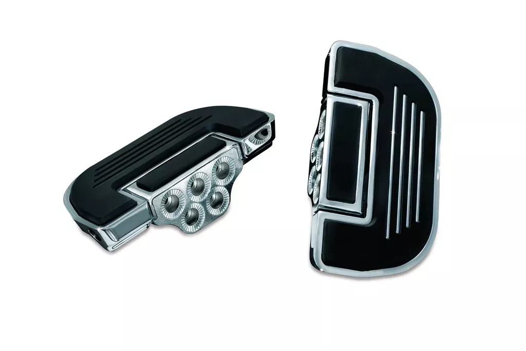 Kuryakyn 4351 – Premium Folding Floorboards for Harley – Driver or Passenger – Chrome