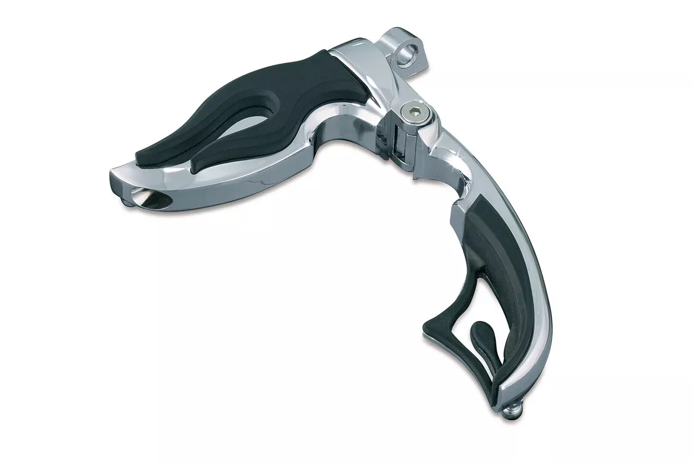 Kuryakyn 4411 Chrome Flamin' Switchblade Pegs w/ Male Mount Adapters Harley