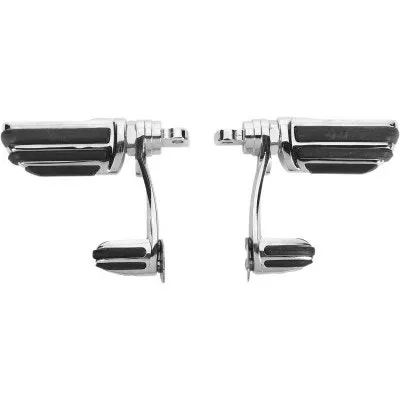 Kuryakyn 4428 Chrome Pilot Pegs with Stirrups Male Mount Harley Universal
