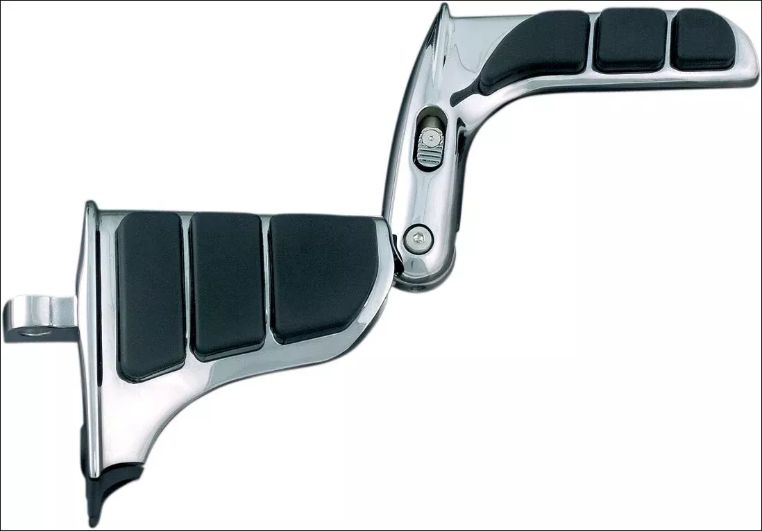 Kuryakyn 4466 Chrome SwingWing Pegs w/ Male Mount Adapters for Harley