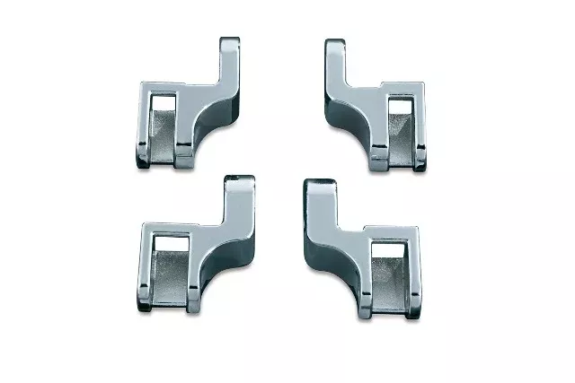 Kuryakyn 4588 Chrome Driver Floorboard Relocation Brackets 97-16 Harley Touring