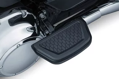 Kuryakyn 5903 Hex Passenger Board Inserts, Satin Black