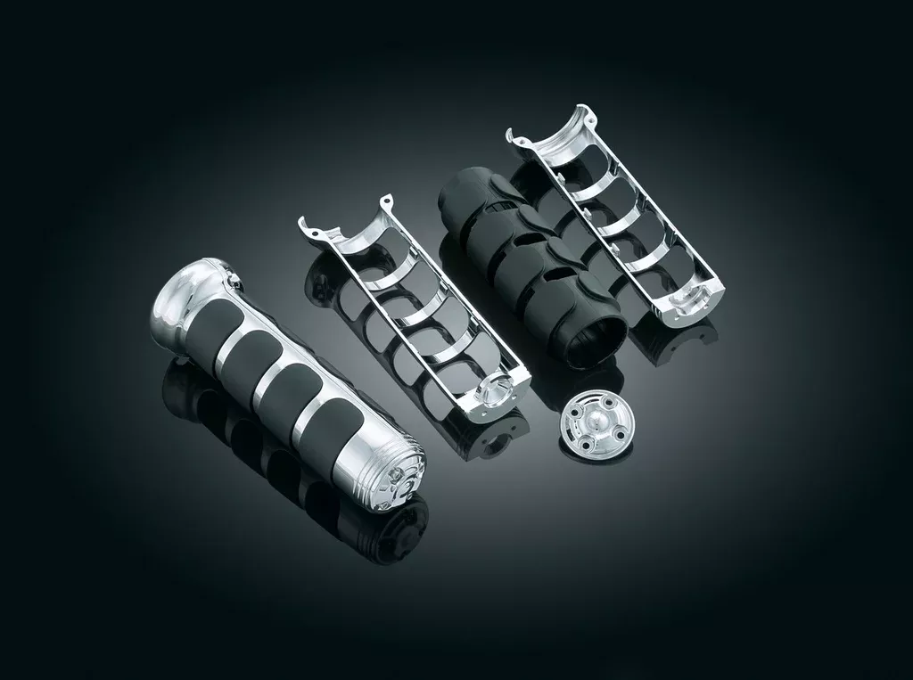 Kuryakyn 6183 - ISO Grips for GL1800 w / Heated Grips - Chrome